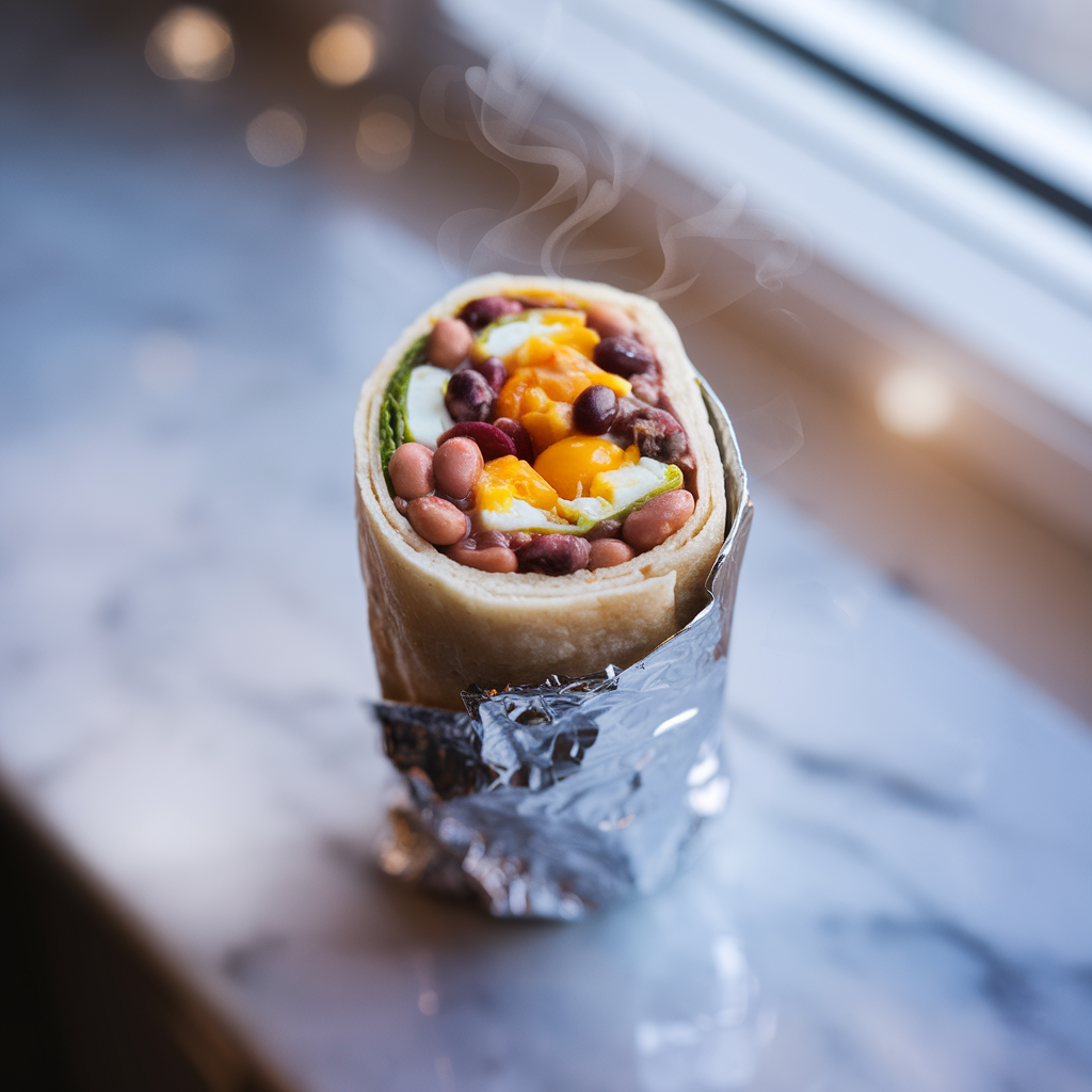 Bean & Egg White Breakfast Burrito