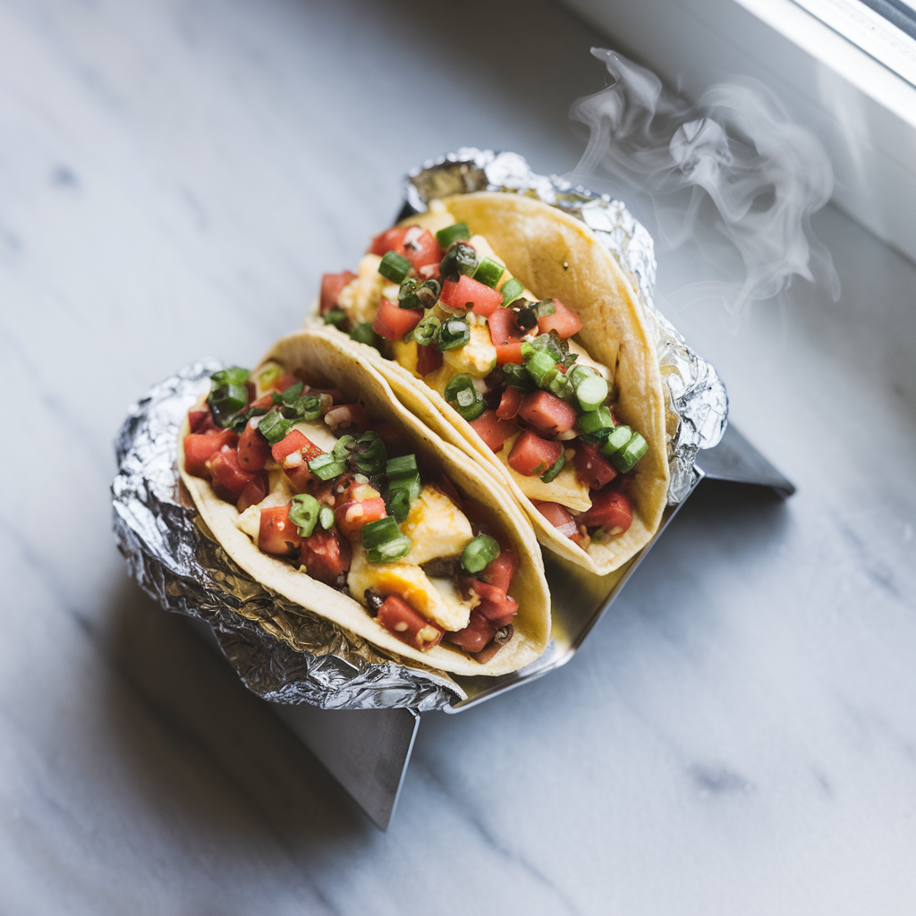 Egg White & Salsa Breakfast Tacos