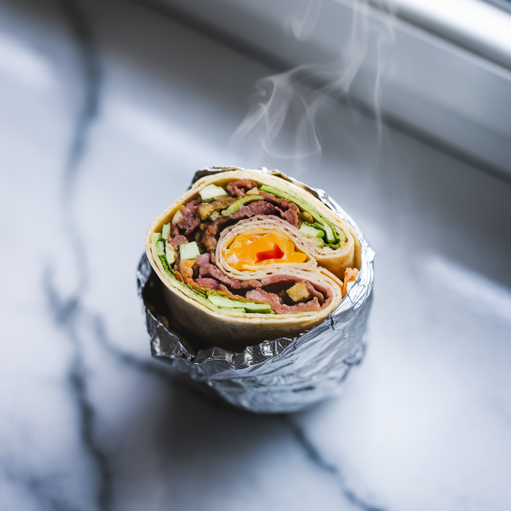 Freezer Breakfast Burritos (40g Protein)