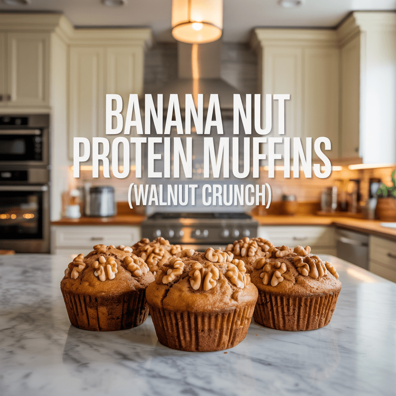 Banana Nut Protein Muffins