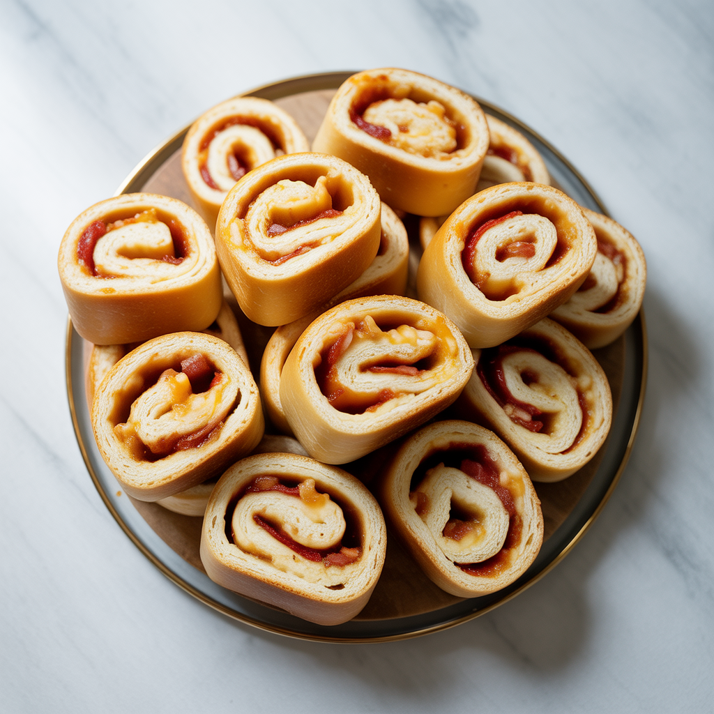 Cottage Cheese Pizza Pinwheels