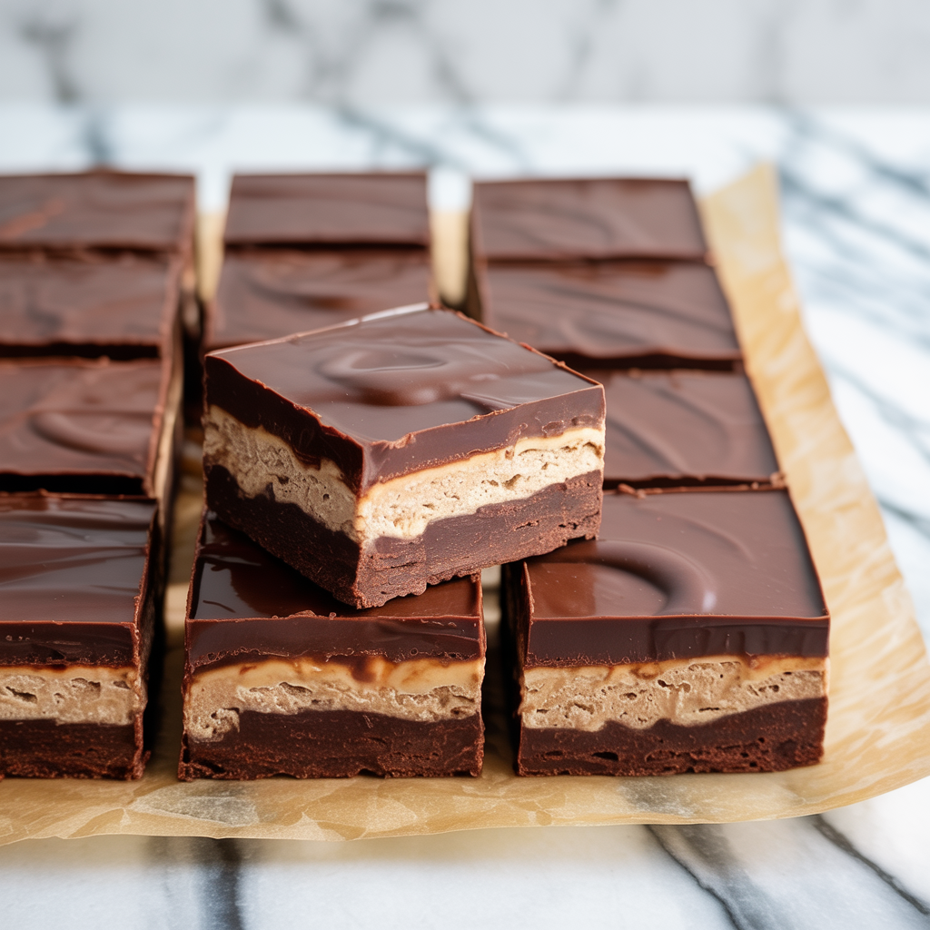No-Bake Protein Brownie Bars