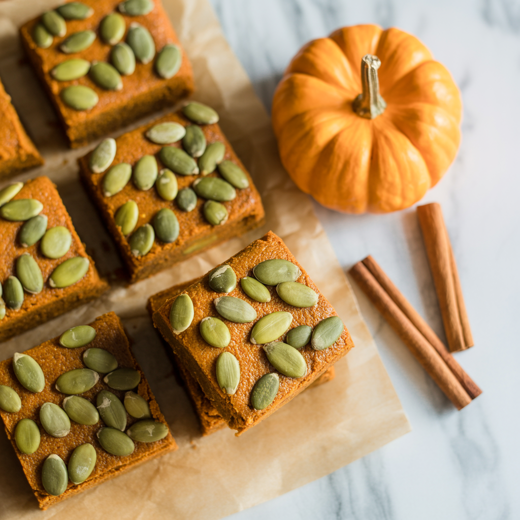 Pumpkin Protein Brownies