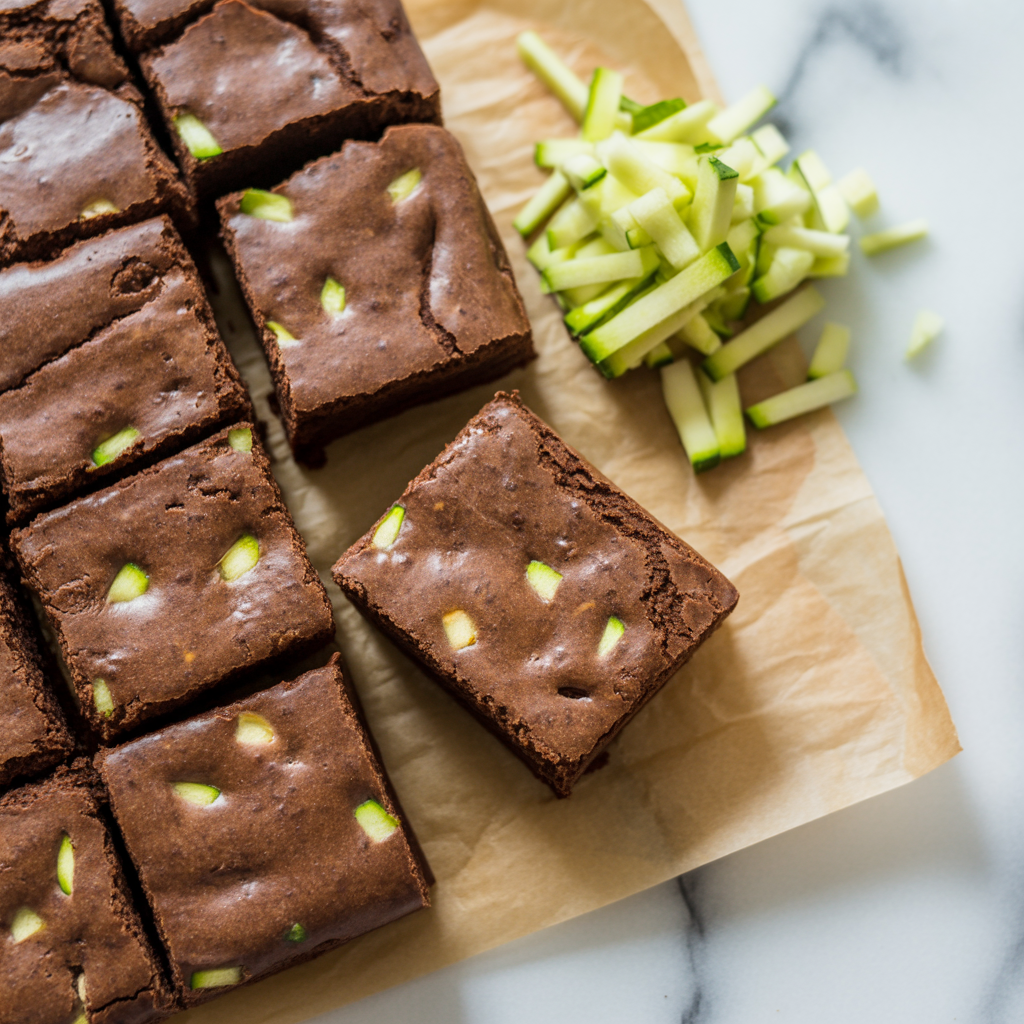Zucchini Protein Brownies